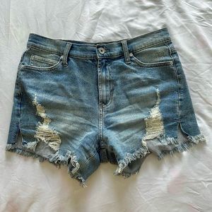 Distressed Denim Cutoff Shorts | Kendall & Kylie brand | Barely worn